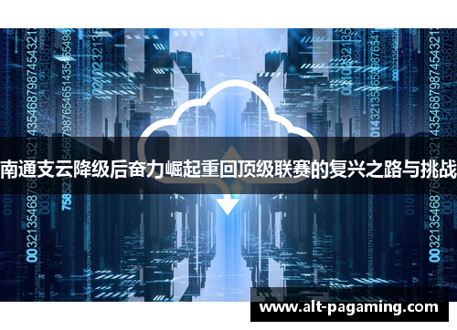 南通支云降级后奋力崛起重回顶级联赛的复兴之路与挑战 南通支云降级后奋力崛起重回顶级联赛的复兴之路与挑战