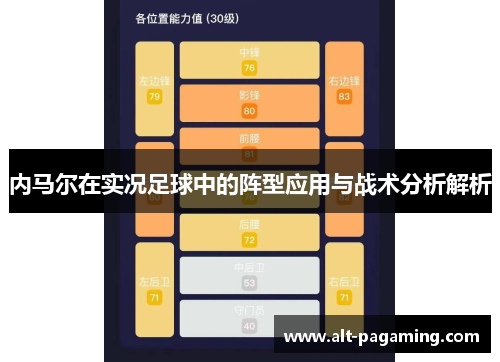 内马尔在实况足球中的阵型应用与战术分析解析