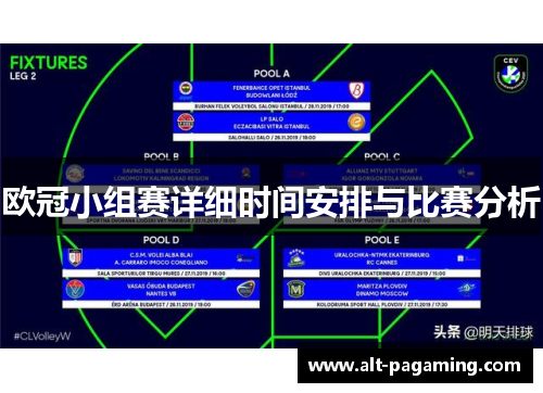 欧冠小组赛详细时间安排与比赛分析 欧冠小组赛详细时间安排与比赛分析
